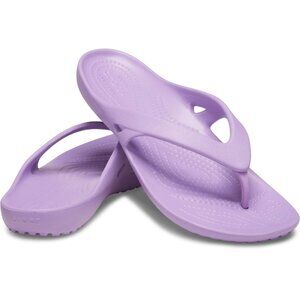 Crocs Women Kadee II Flip Flops in Purple Orchids Size 5 Summer Everyday Pool